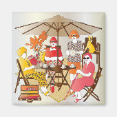 Mah Jongg Tea Party Magnet (Vorne)