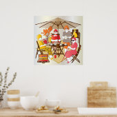 Mah Jongg Tea Party Poster (Küche)