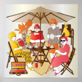 Mah Jongg Tea Party Poster (Vorne)