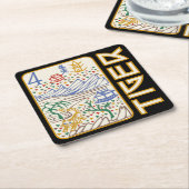 Mah Jongg Tiger Tile Untersetzer (angewinkelt)