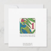 Mah Jongg Tiles Bird Flat Card (Rückseite)