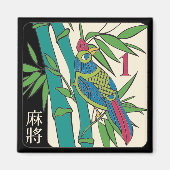 Mah Jongg Tiles Bird Magnet (Vorne)