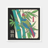 Mah Jongg Tiles Bird Napkins Serviette (Vorderseite)