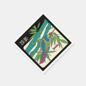 Mah Jongg Tiles Bird Napkins Serviette (Ecke)