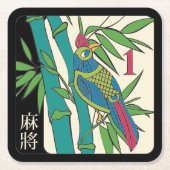 Mah Jongg Tiles Bird Untersetzer (Vorderseite)