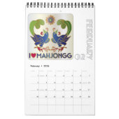 Mah Jongg Tiles Calendar Kalender (Feb 2026)