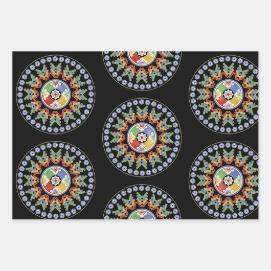 Mah Jongg Tiles Geschenkpapier Set (Vorderseite)