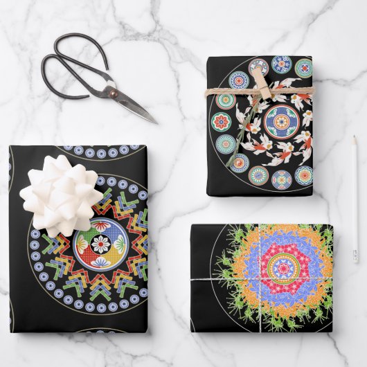 Mah Jongg Tiles Geschenkpapier Set (Vorderseite)