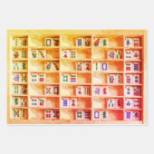 Mah Jongg Tiles Gift Wraps Geschenkpapier Set (Vorderseite 2)