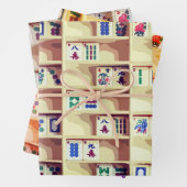 Mah Jongg Tiles Gift Wraps Geschenkpapier Set (Beispiel)
