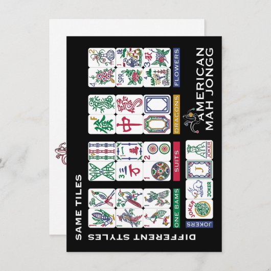 Mah Jongg Tiles gleich (Vorne/Hinten)