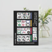 Mah Jongg Tiles gleich (Stehend Vorderseite)