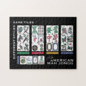 Mah Jongg Tiles gleich Puzzle (Horizontal)