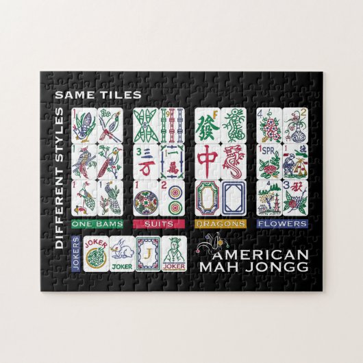 Mah Jongg Tiles gleich Puzzle (Horizontal)