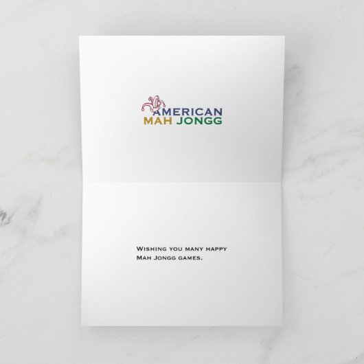 Mah Jongg Tiles Karte (Innenseite)