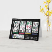 Mah Jongg Tiles Karte (Gelbe Blume)