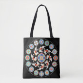 Mah Jongg Tiles Large Tote Bag Tasche (Vorderseite)