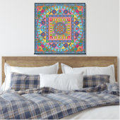 Mah Jongg Tiles Mandala Leinwand (Insitu (Schlafzimmer))