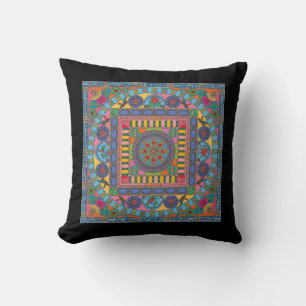 Mah Jongg Tiles Mandala Pillow Kissen