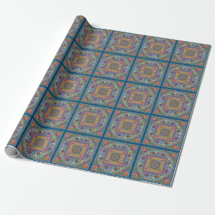 Mah Jongg Tiles Mandala Wrapping Paper Geschenkpapier