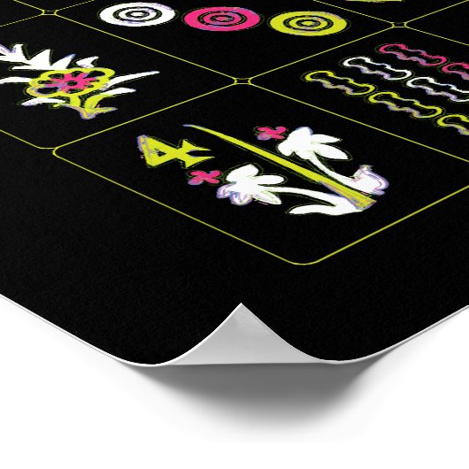 Mah Jongg Tiles Poster (Ecke)
