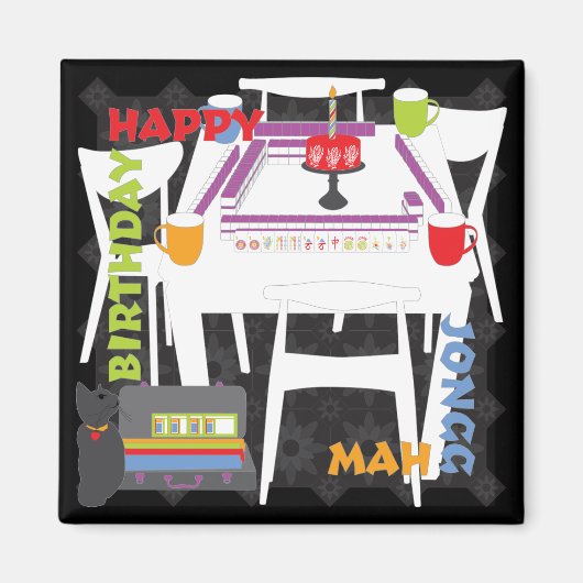 Mah Jongg Tiles und Table Magnet (Vorne)