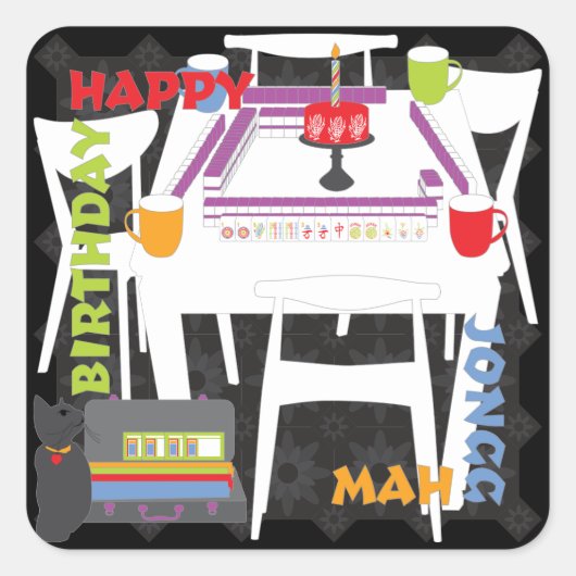 Mah Jongg Tiles und Table Stickers (Vorderseite)