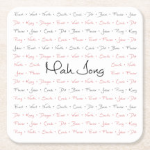 Mah Jongg-Untersetzer