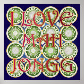 Mah Jongg Valentine I Liebe MJ Poster (Vorne)