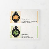 Mah Jongg Vases Trifold Card Dreifach Gefaltete Karte (Cover)