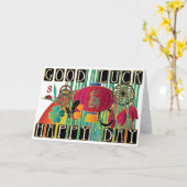 Mah Jongg Viel Glück Happy Day Karte (Gelbe Blume)