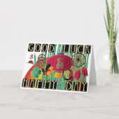 Mah Jongg Viel Glück Happy Day Karte (Vorderseite)