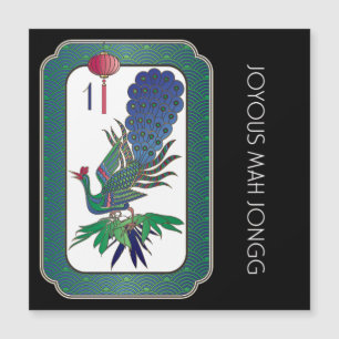 Mah Jongg Vogel Feiertagswohnung Magnet
