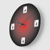 Mah Jongg Wall Clock Große Wanduhr (Winkel)