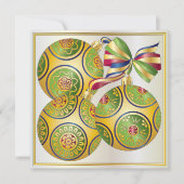 Mah Jongg Weihnachtsschmuck Einladung/Karte Einladung (Vorderseite)