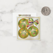 Mah Jongg Weihnachtsschmuck Kleine Karte (Vorderseite/Rückseite Beispiel)