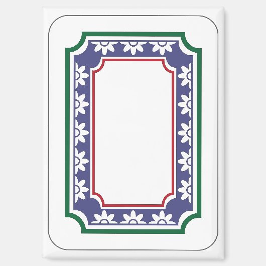 Mah Jongg White Dragon Magnet (Vorderseite)