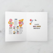 Mah Jongg Winds Birthday Card Dankeskarte (Innenseite)