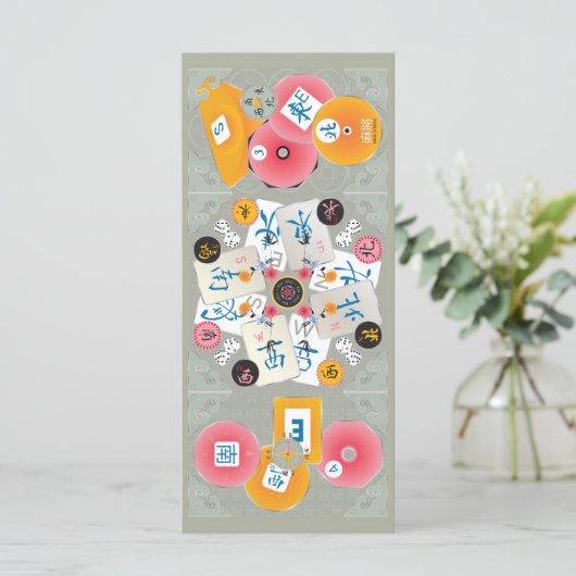 Mah Jongg Winds Flat Card (Stehend Vorderseite)