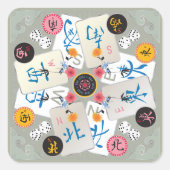 Mah Jongg Winds Stickers (Vorderseite)