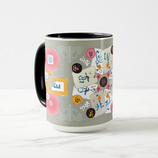 Mah Jongg Winds Tasse (Vorderseite Links)