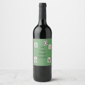 Mah Jongg Wine Label Weinetikett (Vorderseite)