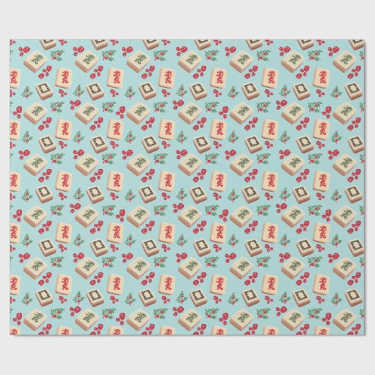 Mah Jongg Wrapping Paper Geschenkpapier (Flach)