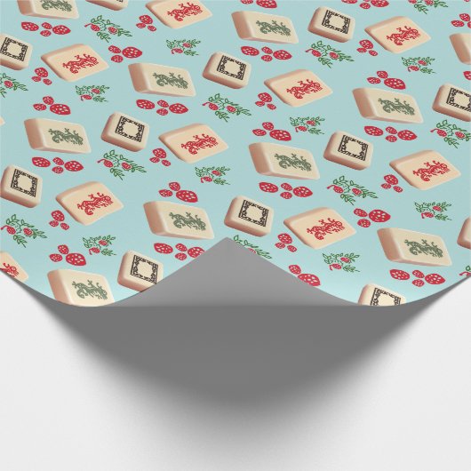 Mah Jongg Wrapping Paper Geschenkpapier (Ecke)