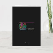 Mah Jongg Year Blume Card Dankeskarte (Rückseite)