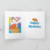 Mah Jongg Yes Birthday Card Dankeskarte (Innenseite)