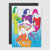 Mah Jongg Yes Magnet Card (Vorne/Hinten)