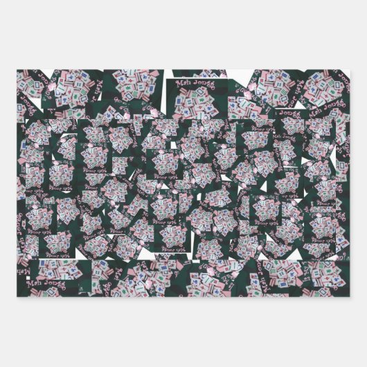 MAH JONNGG WRAPPING PAPER-MAH JONGG IST MEINE PASS GESCHENKPAPIER SET (Vorderseite)
