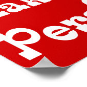 Mah macht mich Pers-PI-re - Funny Mah Pi Slogan Poster (Ecke)