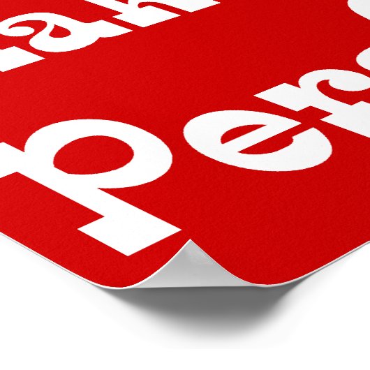 Mah macht mich Pers-PI-re - Funny Mah Pi Slogan Poster (Ecke)